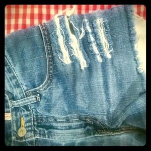 Levi's Strauss denim cut off shorts